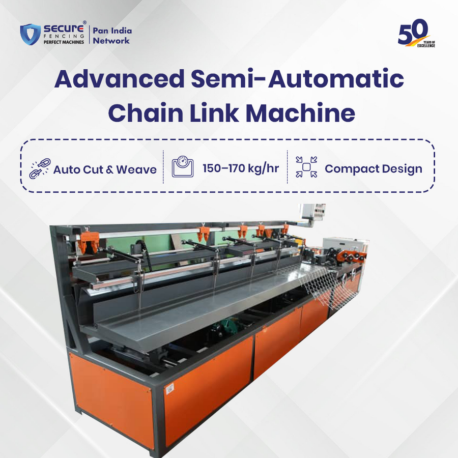 Advanced Semi-Automatic Chain Link Fencing Machine