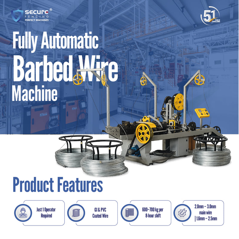 Barbed Wire Making Machine