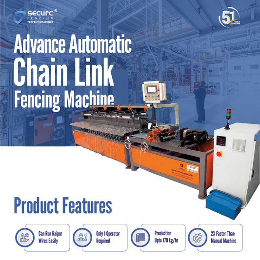 Advanced Semi-Automatic Chain Link Fencing Machine