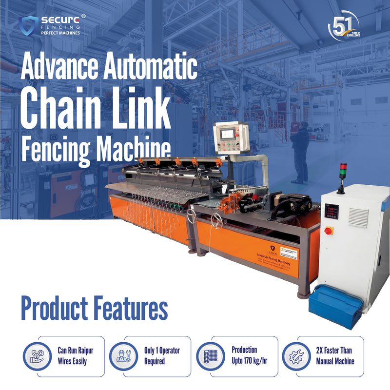 Advanced Semi-Automatic Chain Link Fencing Machine